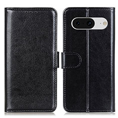 Handytasche Stand Schutzhülle Flip Leder Hülle M07L für Google Pixel 8 5G Schwarz