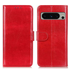 Handytasche Stand Schutzhülle Flip Leder Hülle M07L für Google Pixel 8 Pro 5G Rot