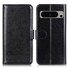 Handytasche Stand Schutzhülle Flip Leder Hülle M07L für Google Pixel 8 Pro 5G Schwarz