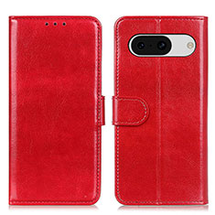 Handytasche Stand Schutzhülle Flip Leder Hülle M07L für Google Pixel 8a 5G Rot