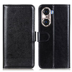 Handytasche Stand Schutzhülle Flip Leder Hülle M07L für Huawei Honor 60 5G Schwarz