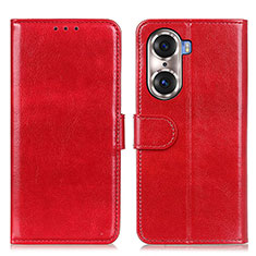 Handytasche Stand Schutzhülle Flip Leder Hülle M07L für Huawei Honor 60 Pro 5G Rot