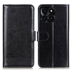 Handytasche Stand Schutzhülle Flip Leder Hülle M07L für Huawei Honor X6a Schwarz