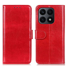 Handytasche Stand Schutzhülle Flip Leder Hülle M07L für Huawei Honor X8a 4G Rot