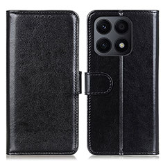 Handytasche Stand Schutzhülle Flip Leder Hülle M07L für Huawei Honor X8a 4G Schwarz