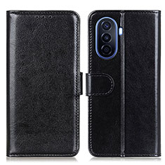 Handytasche Stand Schutzhülle Flip Leder Hülle M07L für Huawei Nova Y70 Plus Schwarz