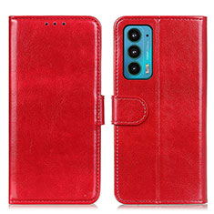 Handytasche Stand Schutzhülle Flip Leder Hülle M07L für Motorola Moto Edge 20 5G Rot