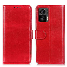 Handytasche Stand Schutzhülle Flip Leder Hülle M07L für Motorola Moto Edge 30 Lite 5G Rot