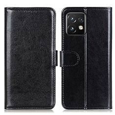 Handytasche Stand Schutzhülle Flip Leder Hülle M07L für Motorola Moto Edge 40 Pro 5G Schwarz