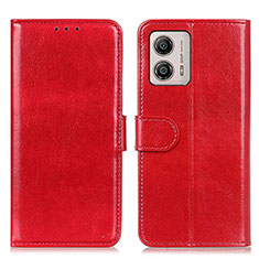 Handytasche Stand Schutzhülle Flip Leder Hülle M07L für Motorola Moto G53 5G Rot