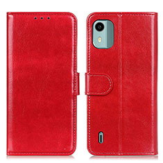 Handytasche Stand Schutzhülle Flip Leder Hülle M07L für Nokia C12 Pro Rot