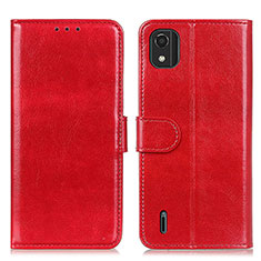 Handytasche Stand Schutzhülle Flip Leder Hülle M07L für Nokia C2 2nd Edition Rot