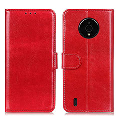 Handytasche Stand Schutzhülle Flip Leder Hülle M07L für Nokia C200 Rot