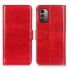 Handytasche Stand Schutzhülle Flip Leder Hülle M07L für Nokia G11 Rot