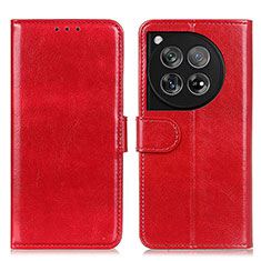 Handytasche Stand Schutzhülle Flip Leder Hülle M07L für OnePlus 12 5G Rot