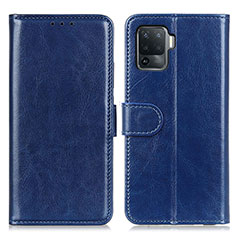 Handytasche Stand Schutzhülle Flip Leder Hülle M07L für Oppo A94 4G Blau