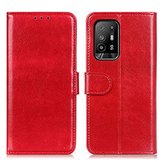 Handytasche Stand Schutzhülle Flip Leder Hülle M07L für Oppo F19 Pro+ Plus 5G Rot