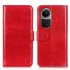 Handytasche Stand Schutzhülle Flip Leder Hülle M07L für Oppo Reno10 5G Rot