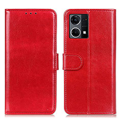 Handytasche Stand Schutzhülle Flip Leder Hülle M07L für Oppo Reno7 4G Rot