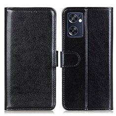 Handytasche Stand Schutzhülle Flip Leder Hülle M07L für Oppo Reno7 SE 5G Schwarz