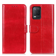 Handytasche Stand Schutzhülle Flip Leder Hülle M07L für Realme 8 5G Rot