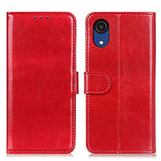 Handytasche Stand Schutzhülle Flip Leder Hülle M07L für Samsung Galaxy A03 Core Rot