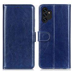 Handytasche Stand Schutzhülle Flip Leder Hülle M07L für Samsung Galaxy A13 4G Blau
