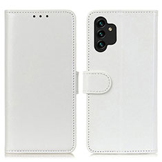Handytasche Stand Schutzhülle Flip Leder Hülle M07L für Samsung Galaxy A13 4G Weiß