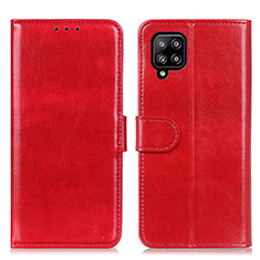 Handytasche Stand Schutzhülle Flip Leder Hülle M07L für Samsung Galaxy A22 4G Rot