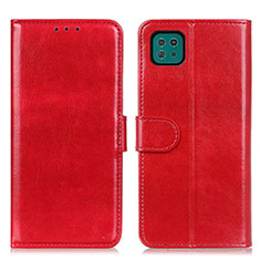 Handytasche Stand Schutzhülle Flip Leder Hülle M07L für Samsung Galaxy A22 5G Rot