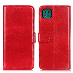 Handytasche Stand Schutzhülle Flip Leder Hülle M07L für Samsung Galaxy A22s 5G Rot
