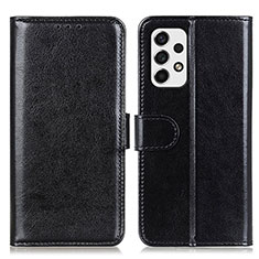 Handytasche Stand Schutzhülle Flip Leder Hülle M07L für Samsung Galaxy A53 5G Schwarz