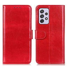 Handytasche Stand Schutzhülle Flip Leder Hülle M07L für Samsung Galaxy A73 5G Rot