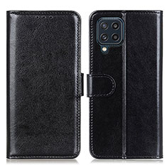 Handytasche Stand Schutzhülle Flip Leder Hülle M07L für Samsung Galaxy M32 4G Schwarz