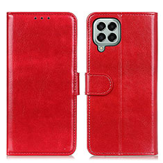 Handytasche Stand Schutzhülle Flip Leder Hülle M07L für Samsung Galaxy M33 5G Rot