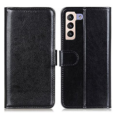 Handytasche Stand Schutzhülle Flip Leder Hülle M07L für Samsung Galaxy S22 5G Schwarz