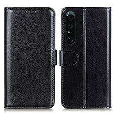 Handytasche Stand Schutzhülle Flip Leder Hülle M07L für Sony Xperia 1 IV SO-51C Schwarz