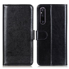 Handytasche Stand Schutzhülle Flip Leder Hülle M07L für Sony Xperia 1 V Schwarz