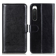 Handytasche Stand Schutzhülle Flip Leder Hülle M07L für Sony Xperia 10 IV Schwarz