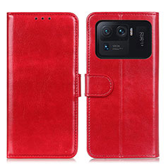 Handytasche Stand Schutzhülle Flip Leder Hülle M07L für Xiaomi Mi 11 Ultra 5G Rot