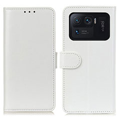 Handytasche Stand Schutzhülle Flip Leder Hülle M07L für Xiaomi Mi 11 Ultra 5G Weiß