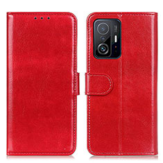 Handytasche Stand Schutzhülle Flip Leder Hülle M07L für Xiaomi Mi 11T 5G Rot