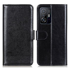 Handytasche Stand Schutzhülle Flip Leder Hülle M07L für Xiaomi Mi 11T 5G Schwarz