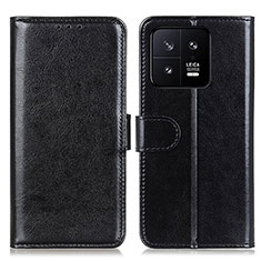 Handytasche Stand Schutzhülle Flip Leder Hülle M07L für Xiaomi Mi 13 Pro 5G Schwarz