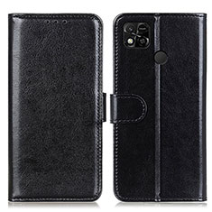 Handytasche Stand Schutzhülle Flip Leder Hülle M07L für Xiaomi POCO C3 Schwarz