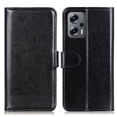 Handytasche Stand Schutzhülle Flip Leder Hülle M07L für Xiaomi Poco X4 GT 5G Schwarz