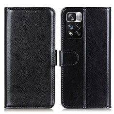 Handytasche Stand Schutzhülle Flip Leder Hülle M07L für Xiaomi Poco X4 NFC Schwarz