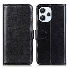 Handytasche Stand Schutzhülle Flip Leder Hülle M07L für Xiaomi Redmi 12 4G Schwarz