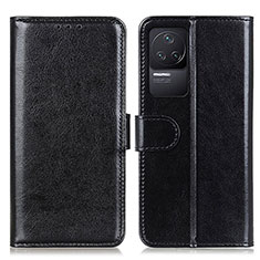 Handytasche Stand Schutzhülle Flip Leder Hülle M07L für Xiaomi Redmi K50 5G Schwarz