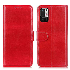 Handytasche Stand Schutzhülle Flip Leder Hülle M07L für Xiaomi Redmi Note 10 JE 5G Rot